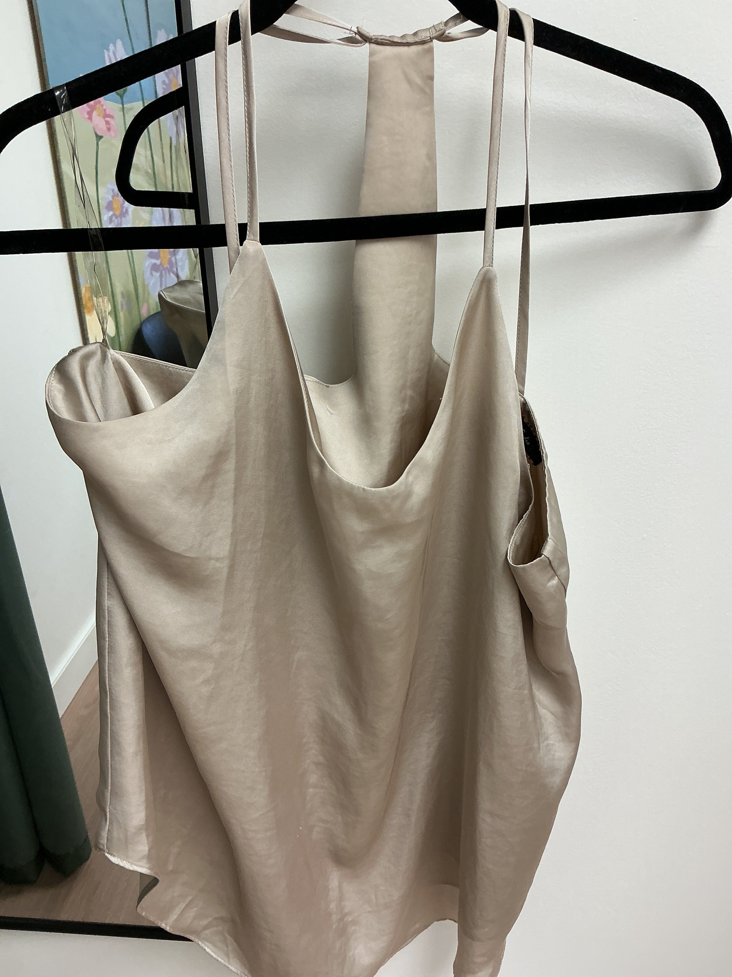 Sloane & Sadie silk beige Tanktop